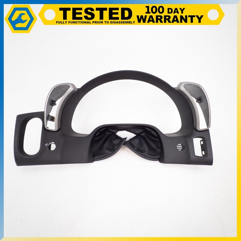05-13 CHEVROLET CORVETTE C6 INSTRUMENT CLUSTER TRIM PLATE ASSEMBLY BLACK OEM