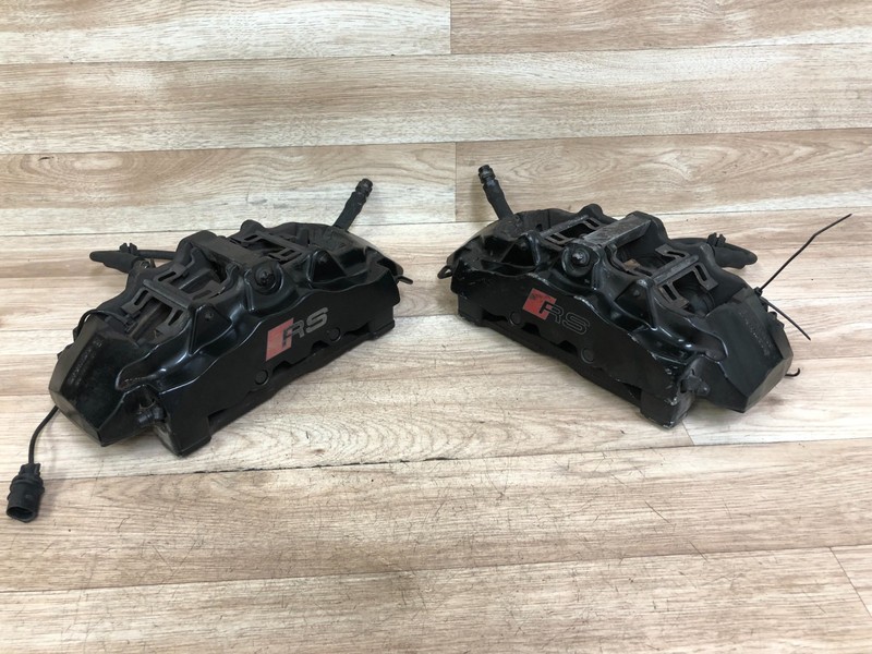 AUDI RS6 OEM FRONT L AND R SET BREMBO CALIPER BRAKES 4.2L 2003-2004