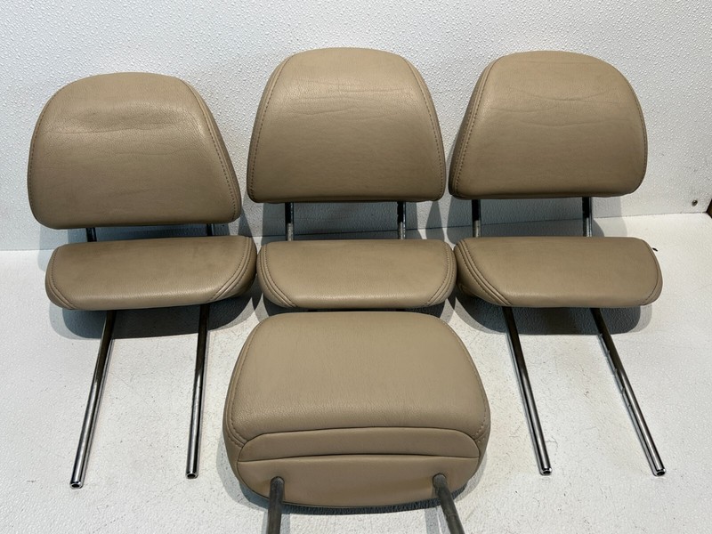 08-10 ODYSSEY SET OF 7 HEADRESTS FRONT CENTER REAR TAN LEATHER OEM