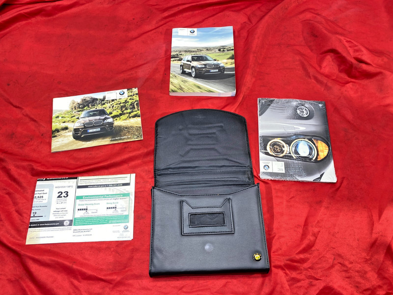 2007-2013 BMW E70 X5 Owners Manual Guide Booklet Pouch Case Cover Set OEM✅