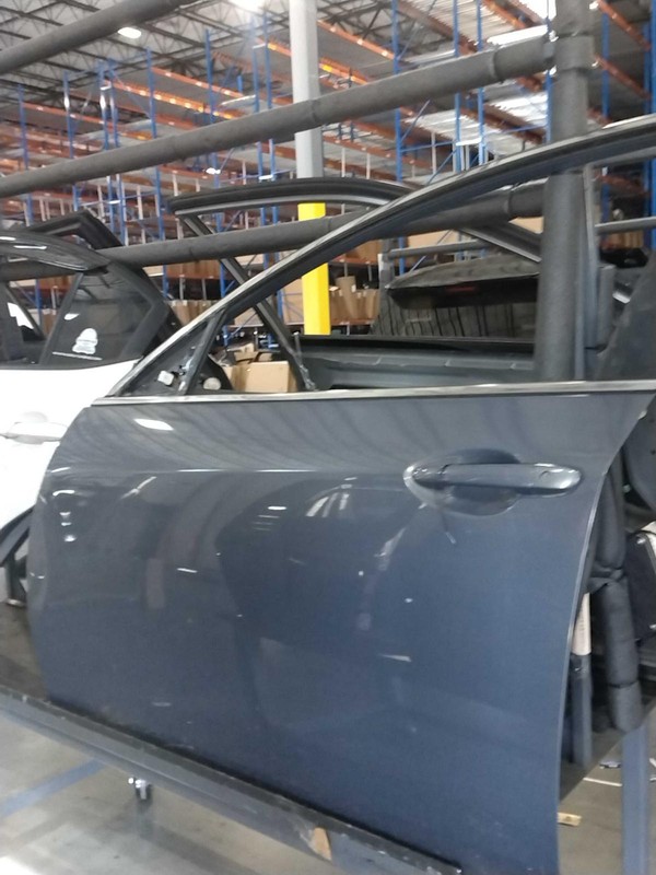 2010 Mazda 6 Front Left Door Blue Used OEM 129K Miles NJ25-20029