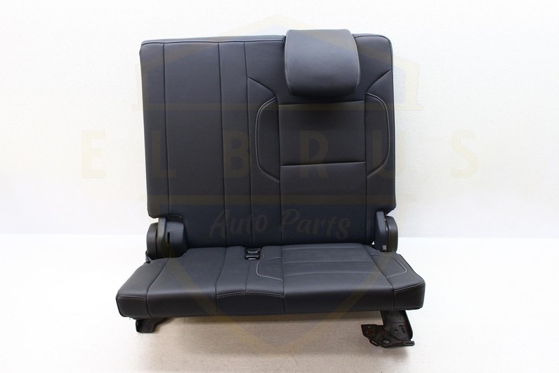 2017 - 2020 CHEVY TAHOE REAR DRIVER LEFT 3RD THIRD ROW SEAT MANUAL BLACK LEATHER