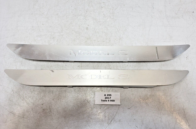 ✅2016-2020 OEM Tesla Model S Front Left Right Lower A Pillar Trim Door Sill SET*