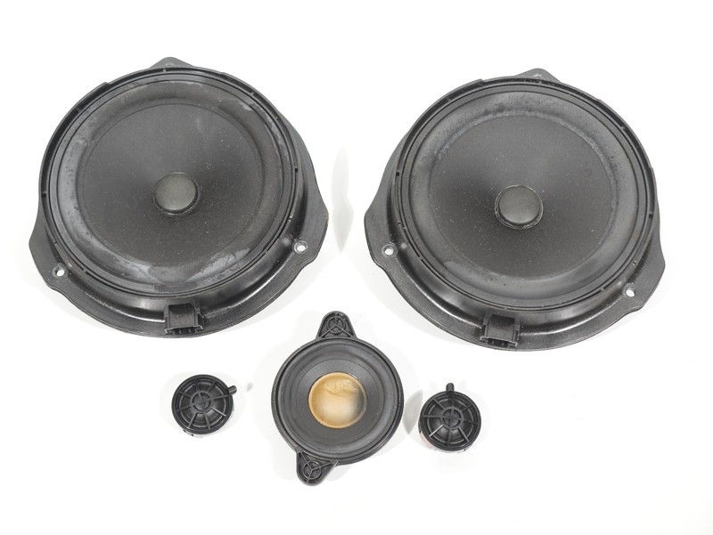 2008-2014 Mercedes C250 C300 W204 Rear Door Deck Shelf Audio Speaker SET 5 OEM