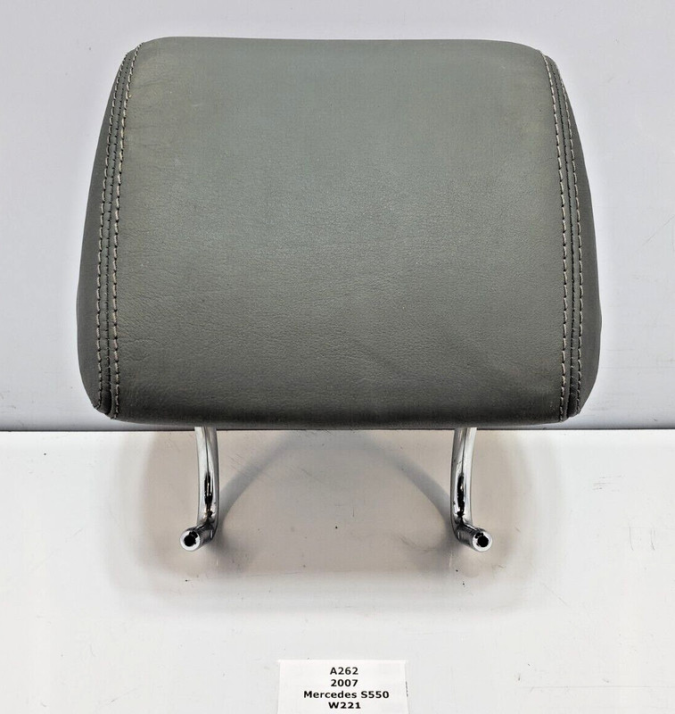 ✅ 2007-2013 OEM Mercedes W221 S550 Rear Left Driver Middle Headrest Leather Gray