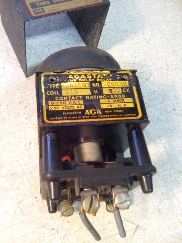 Agastat NEU11QT Time Delay Relay W/Mount 60 Cycle 115V 5 AMP 1/4HP