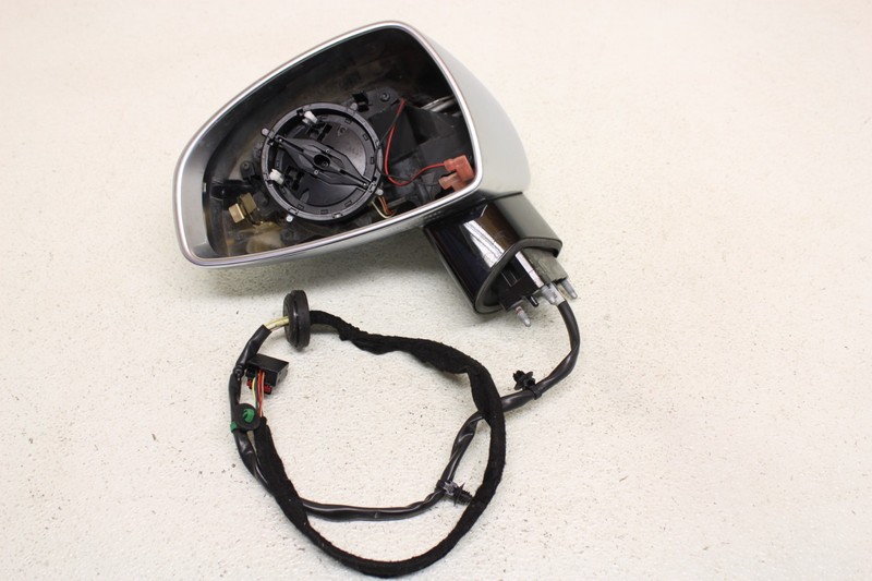 MK2 Audi TTS TTRS Aluminum Left Mirror Assembly Driver Side W Base Oem 2008-2015