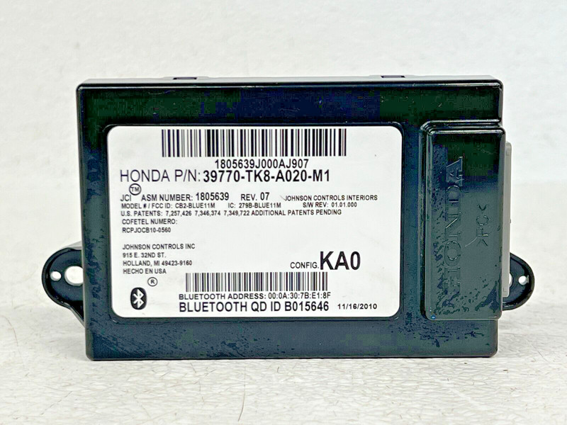 ⭐2011-2013 HONDA ODYSSEY EX-L COMMUNICATION BLUETOOTH CONTROL MODULE OEM LOT2472