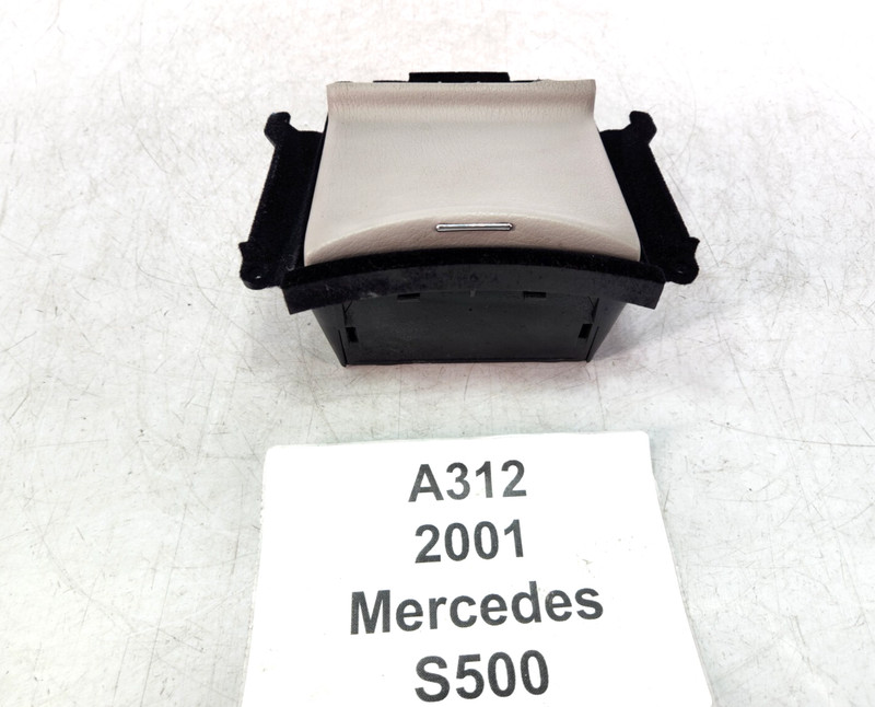 ✅ 00-06 OEM Mercedes W220 S500 Center Console Storage Compartment Tray Leather