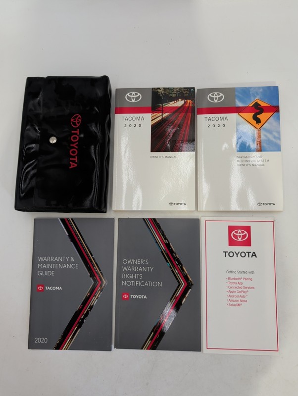2020 TOYOTA TACOMA SR, SR5, TRD Sport, TRD Off-Road, Limited OWNERS MANUAL