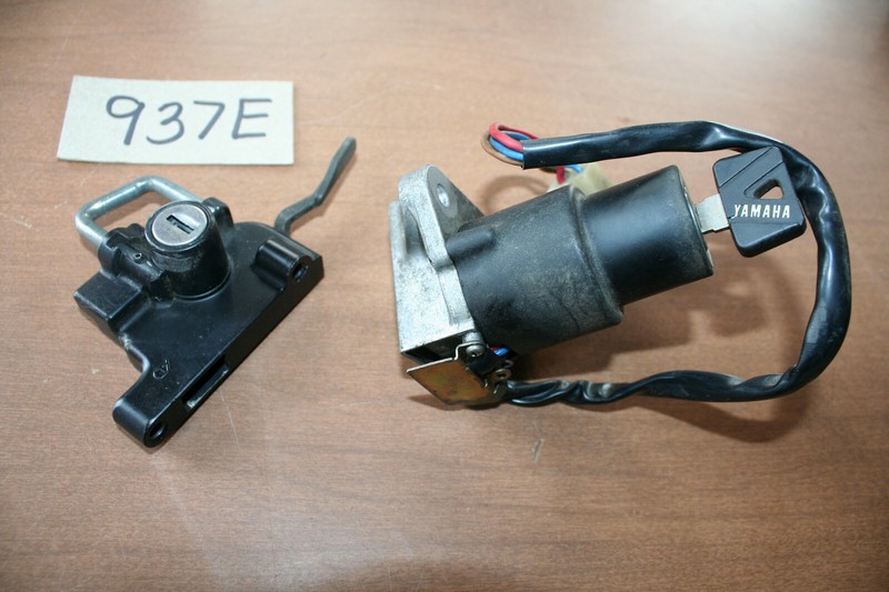 1984 Yamaha FJ1100 Ignition Key Switch Seat Latch Helmet Holder Set OEM 84 C