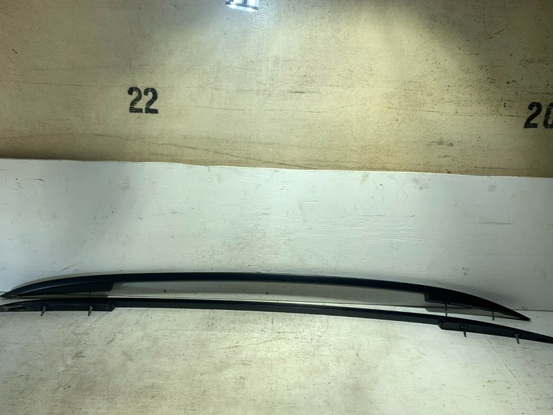 2009-2017 VOLKSWAGEN TIGUAN ROOF LUGGAGE STORAGE RAIL RACK SET PAIR BLACK OEM