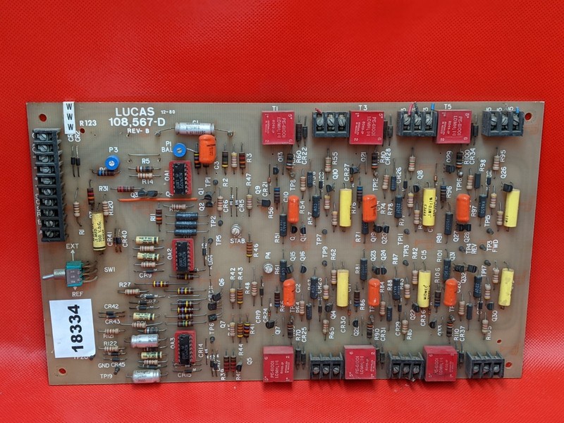 LUCAS 108567 D SERVO AMPCONTROL BOARDWD-18334