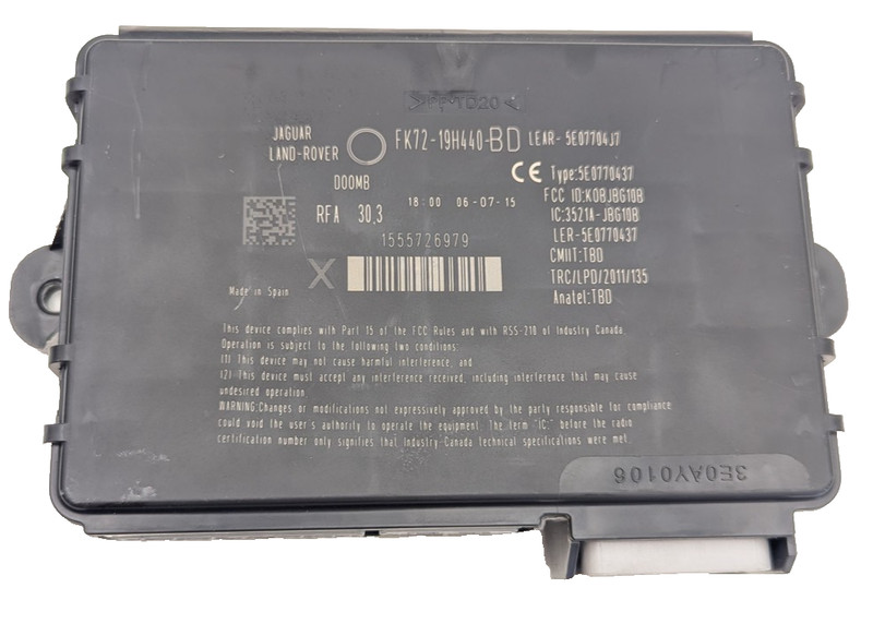 13-23 Land Rover Discovery Anti-Theft Keyless Entry Module HPLA19H440BD OEM