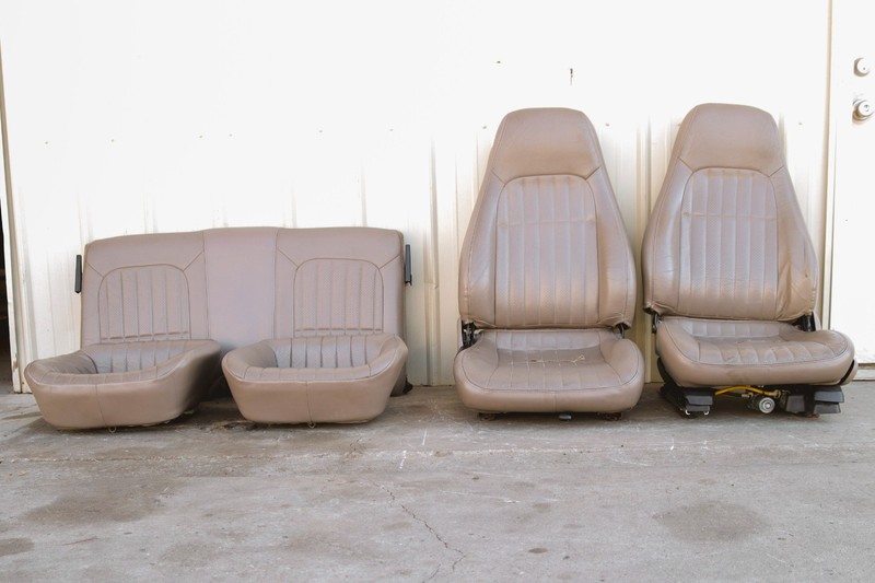 98 02 Camaro Z28 SS Front & Rear Seats Set Leather Tan GM *USED*