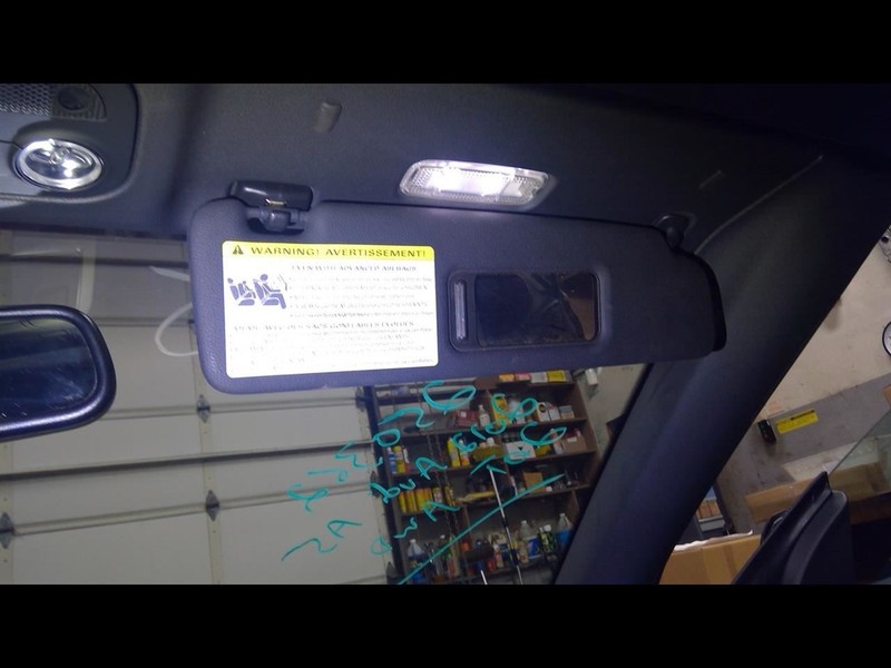 Passenger Sun Visor Convertible With Illumination Fits 10-17 AUDI A5 1660894