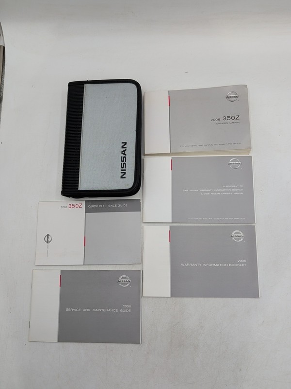 2006 Nissan 350Z Owners Manual Enthusiast, Touring, Grand Touring Set with Case