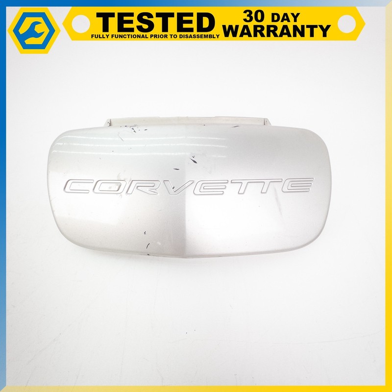 97-04 CHEVROLET CORVETTE C5 FRONT BUMPER LISCENCE PLATE POCKET COVER SILVER OEM