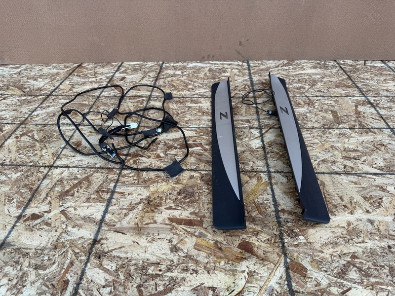 NISSAN 370Z 2009-2021 OEM LEFT AND RIGHT DOOR SILLS WITH WIRING HARNESS (PAIR)