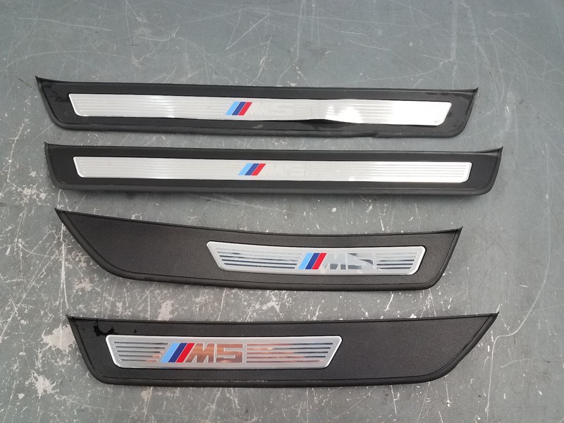 2014 BMW M5 F10 Door Sill Scuff Plates - ** #3377 V8