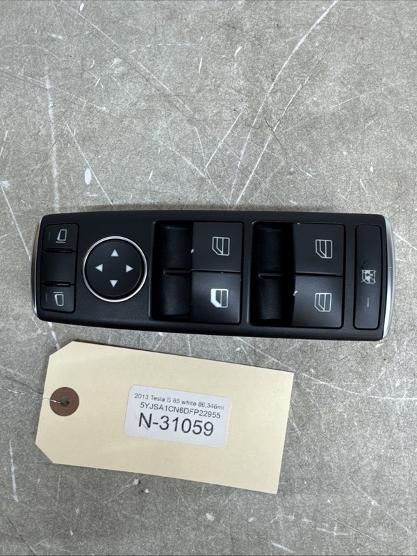 12-20 Tesla S FR Driver Side Power Window Master Switch LH A2049055302 31059 B61
