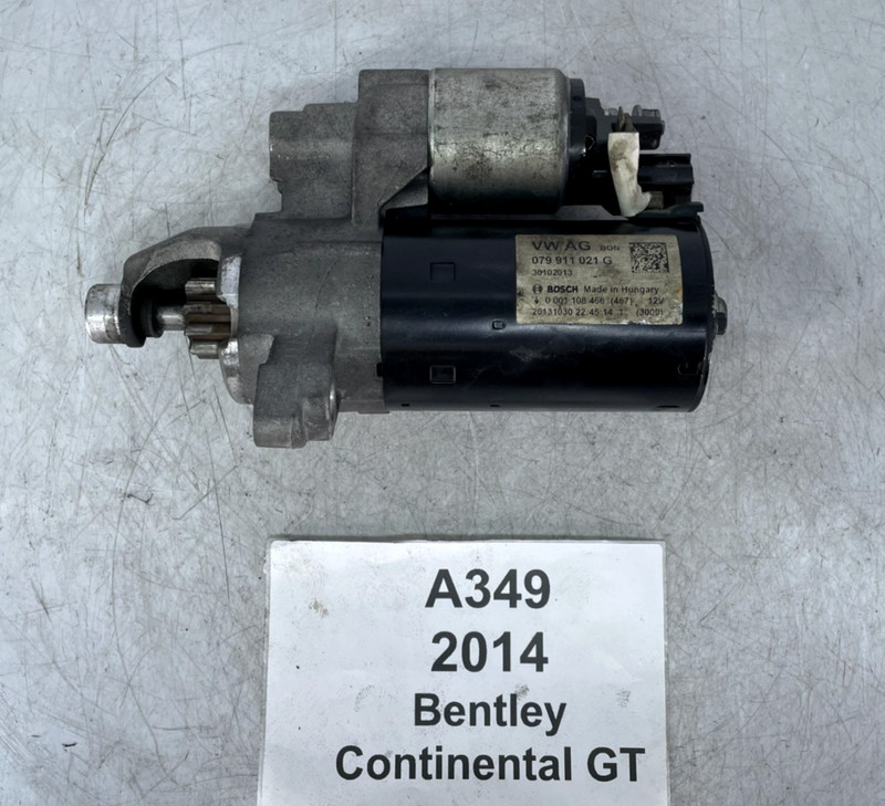 ✅ 2013-2017 OEM Bentley Continental GT 4.0L V8 Engine Starter Motor