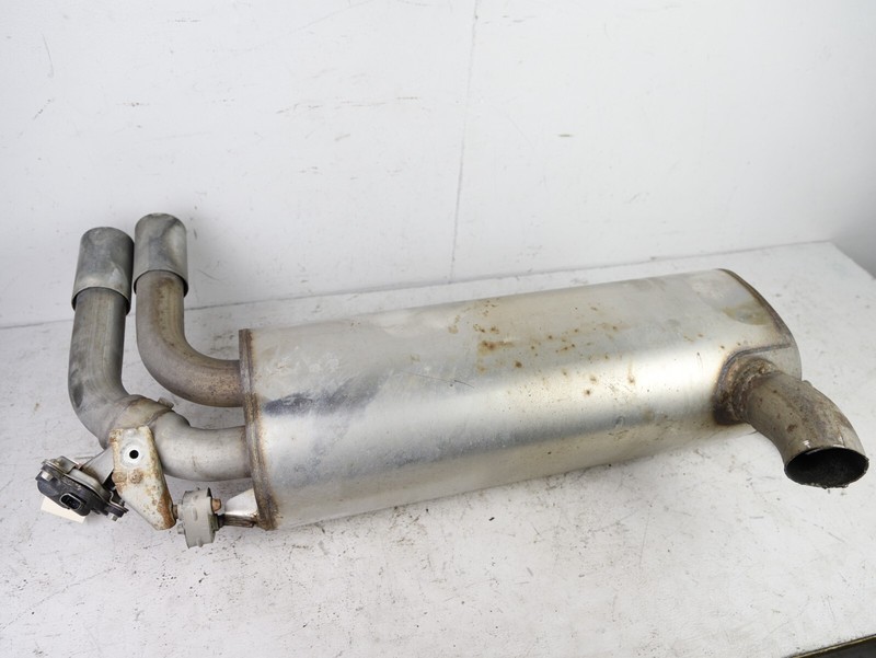 BMW 428i F36 REAR SECTION EXHAUST MUFFLER BARREL CHROME TIPS OEM 12-16 100K