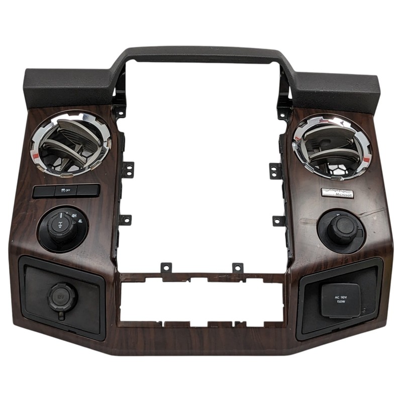 2013-2016 Ford F250 F350 F450 Radio Bezel Wood Grain DC34-2504302-C OEM