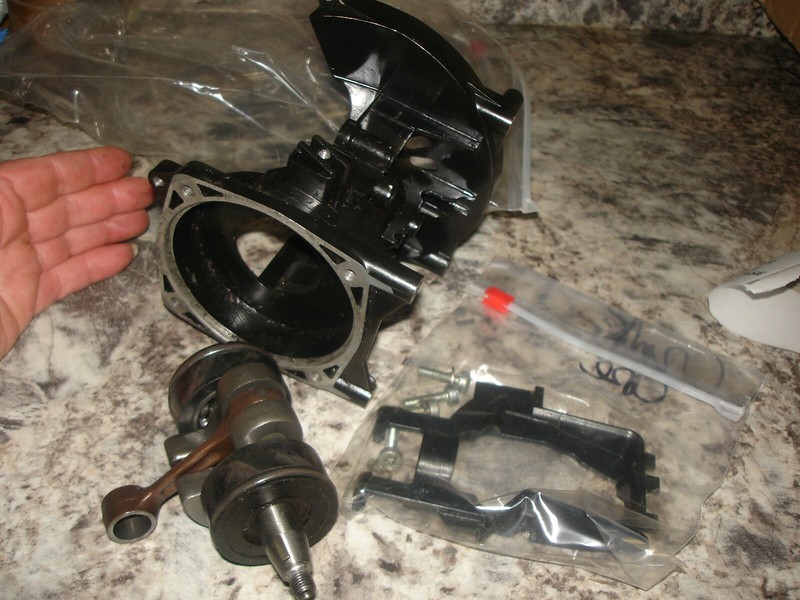 Strikemaster solotype 154 crank and crank case ice auger part bin 43
