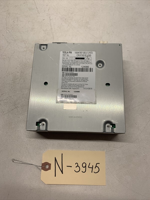 Tesla Model S Xm Satellite Radio Receiver Tuner Module Unit 1004787-00 3945 B114