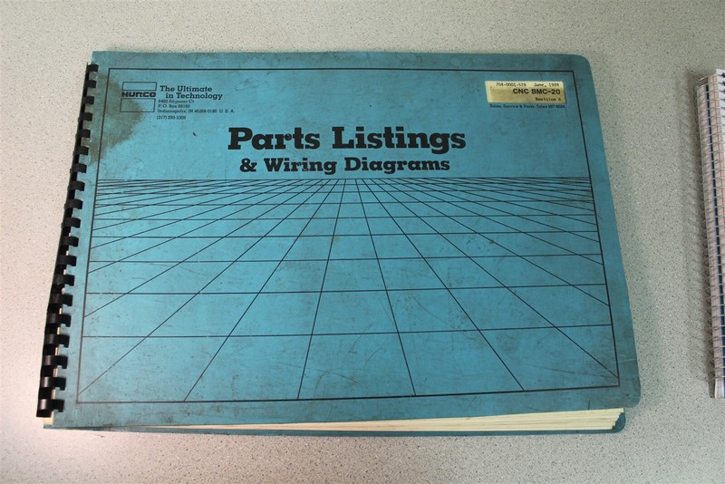 Hurco Parts Listings & Wiring Dia 704-0001-528 CNC BMC-20 Rev. A *FREE SHIPPING*