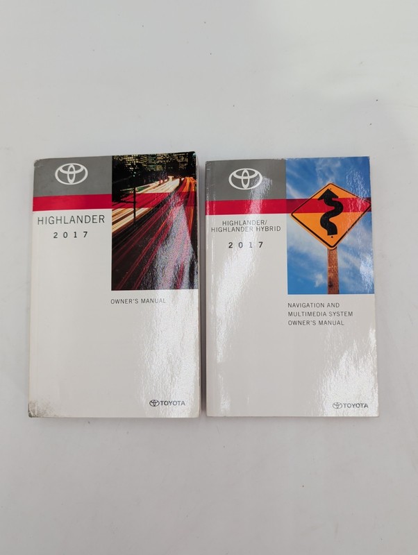 2017 Toyota Highlander Owner's Manual With Free Shipping