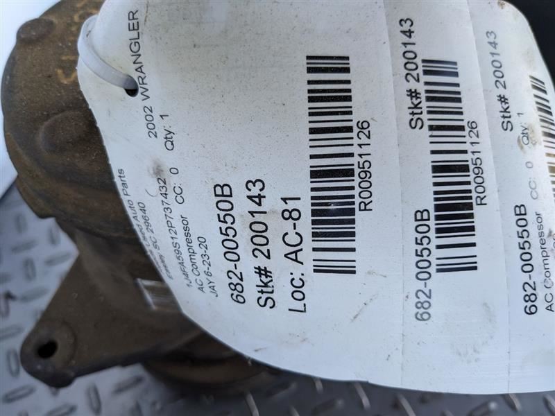 AC Compressor Fits 00-02 WRANGLER 951126