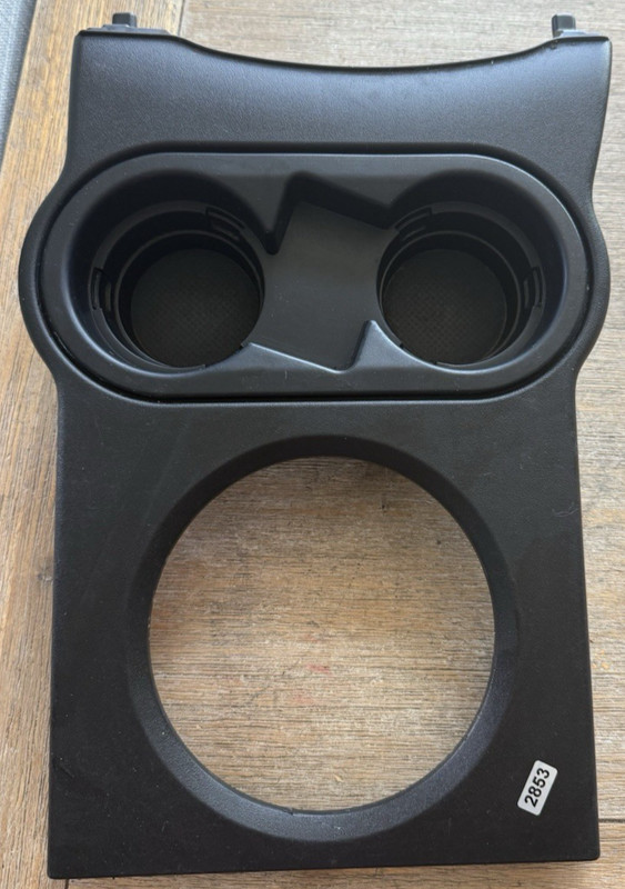04 - 08 Mitsubishi Endeavor Center Console Cup Holder Shifter Bezel Black OEM