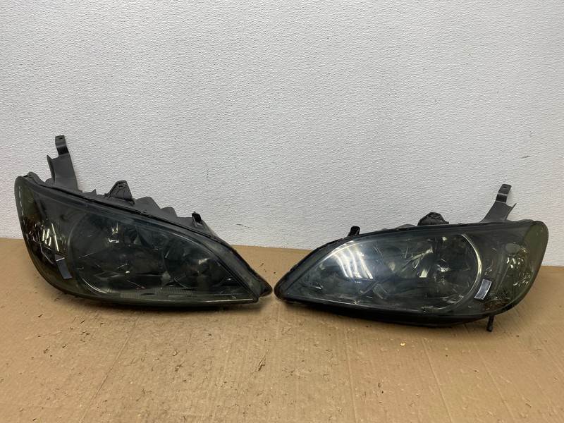 2004 to 2005 Honda Civic Left+Right Set Side Chrome Headlights AC0204 DW