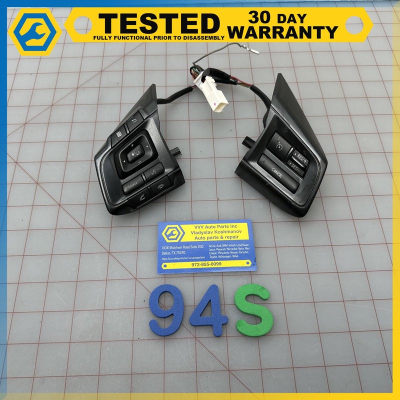 16-18 Subaru WRX STEERING WHEEL CRUISE CONTROL & RADIO CONTROL SWITCH BUTTON OEM