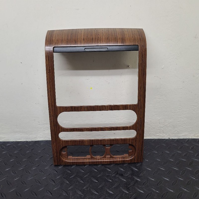 05-08 Ford F150 Radio Bezel W/ Auto Temperature Control Wood OEM 5L3Z1504302KAA