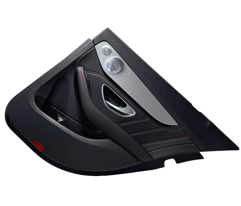 📌 2015 - 2016 MERCEDES C450 AMG W205 REAR RIGHT SIDE DOOR TRIM PANEL OEM