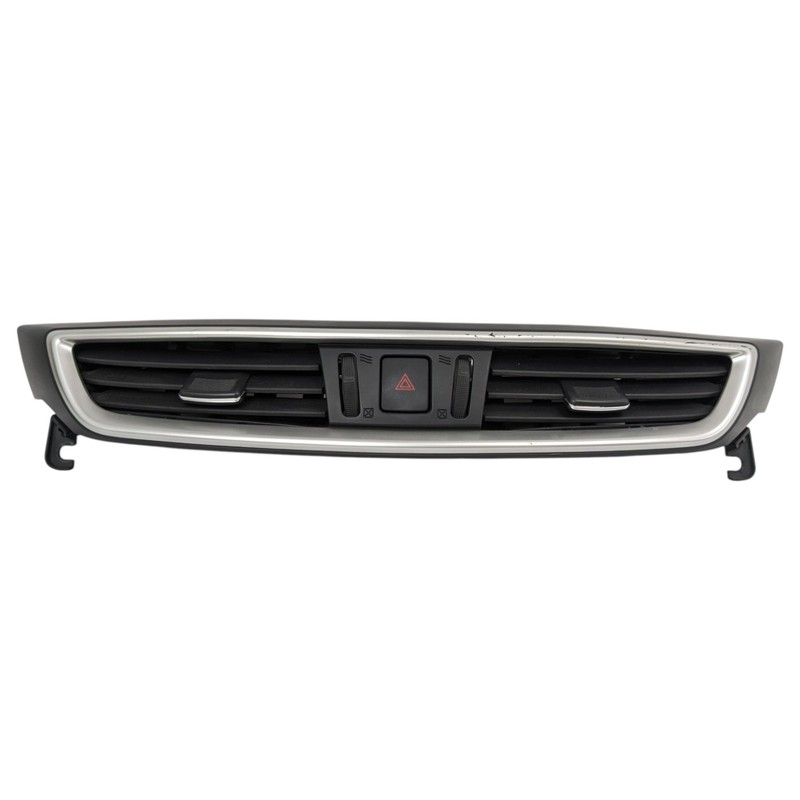 14-19 NISSAN ROGUE FRONT CENTER DASH AC HEATER AIR VENT ASSEMBLY BLACK & SILVER