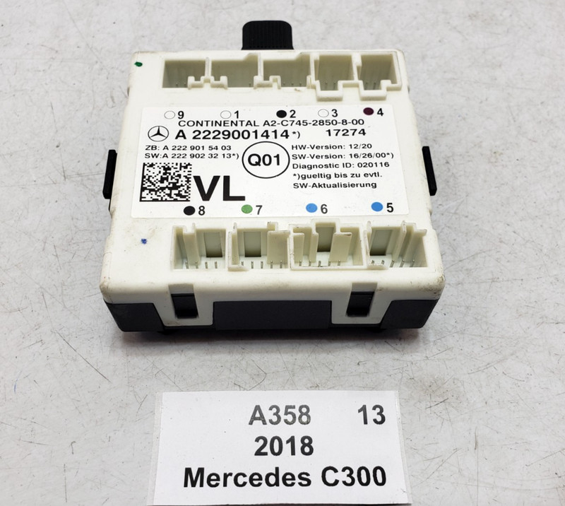 ✅ 15-21 OEM Mercedes C300 A205 Front Left Driver Side Door Control Module