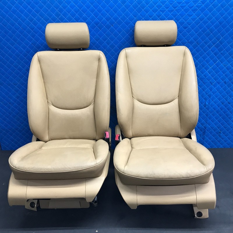 99-01 Mercedes ML430 Front Left Right Beige Seat Headrest Cushion Backrest OEM