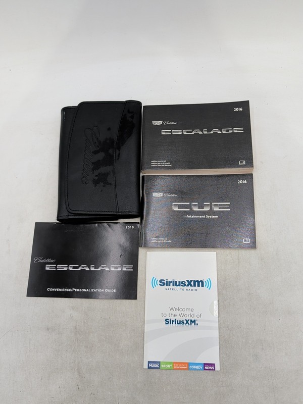2016 Cadillac Escalade Escalade Owner’s Manual Complete Set With Case