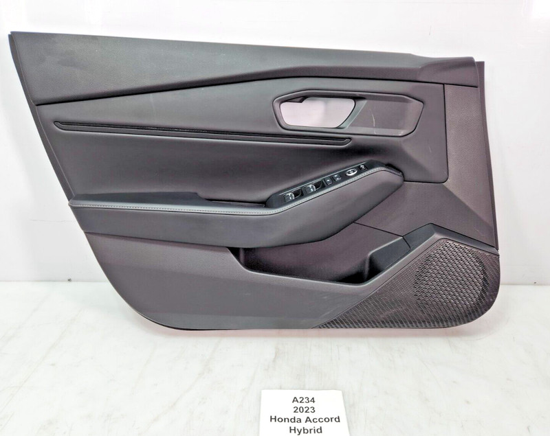 ✅ 23-24 OEM Honda Accord Hybrid Front Left Interior Door Cover Panel Black 21k *