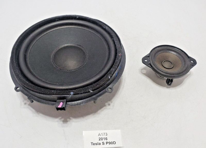 ✅ 2012-2020 OEM Tesla Model X S Front Left Driver Door Audio Sound Speaker SET