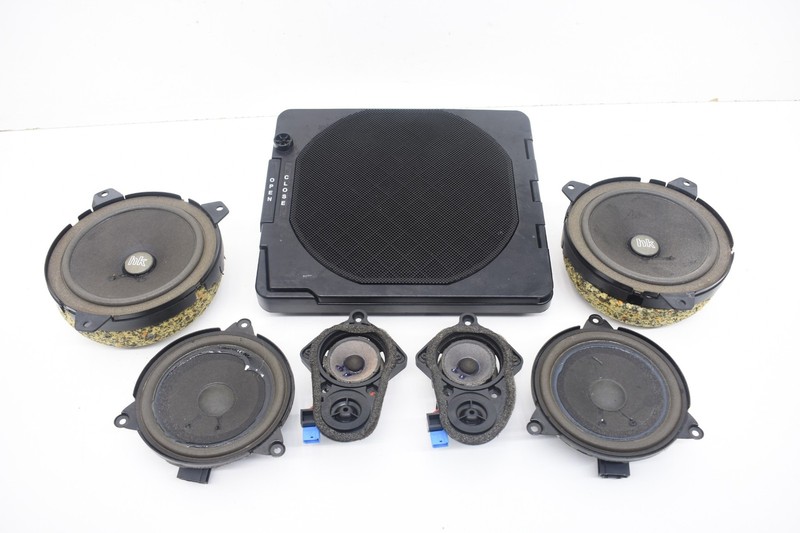 BMW E46 330CI CONVERTIBLE HARMAN KARDON TWEETER SUBWOOFER SPEAKER SET OEM KW90