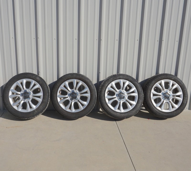 2016 - 2018 Fiat 500 Rim Rims Wheel Wheels OEM Aluminum 17x7 SET