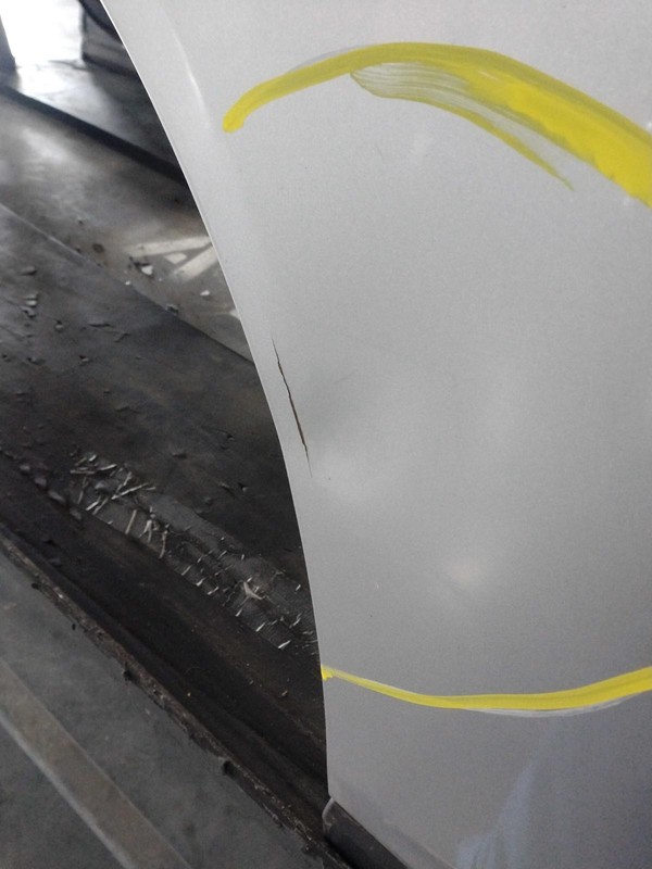 2017 Nissan Rogue Rear Right Door Silver Used 639998 DENT 4DR SUV K23