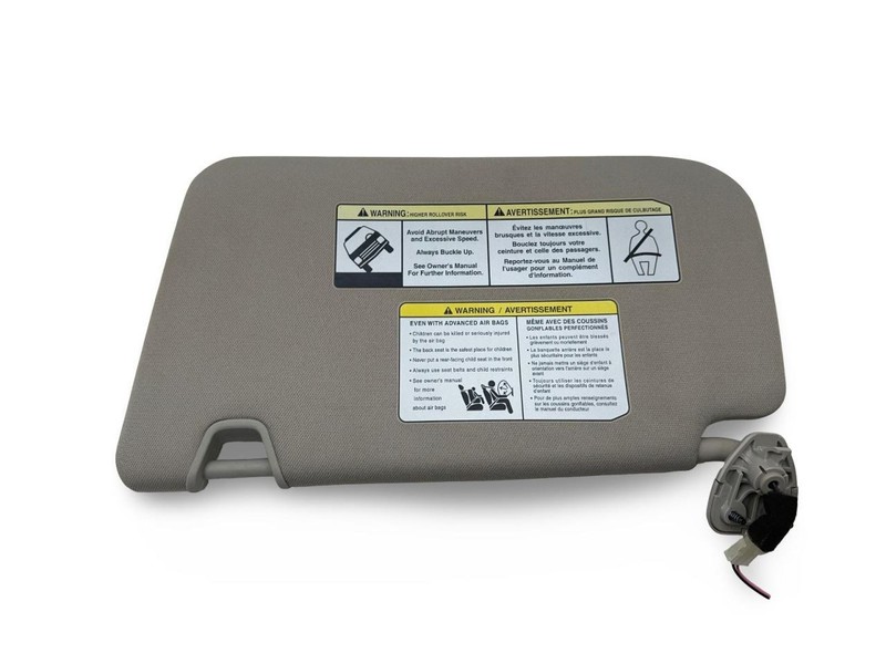 2018-2020 NISSAN ROGUE RIGHT SUN VISOR GRAY TC:G 2.5L AT AWD 200K -SV- 66720