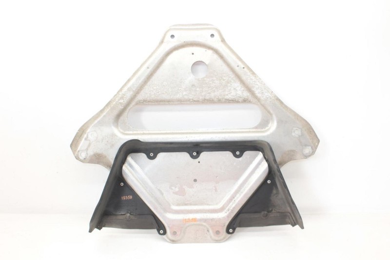 09-12 Porsche Cayman Lower Belly Pan Heat Shield Bracket 98733118420
