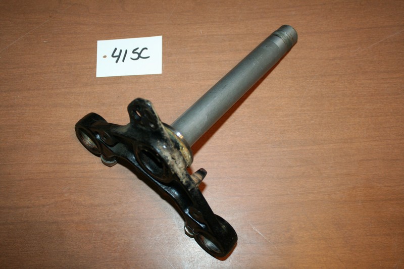 1977 Yamaha DT 100 Triple Tree Steering Stem Lower Clamp OEM 77